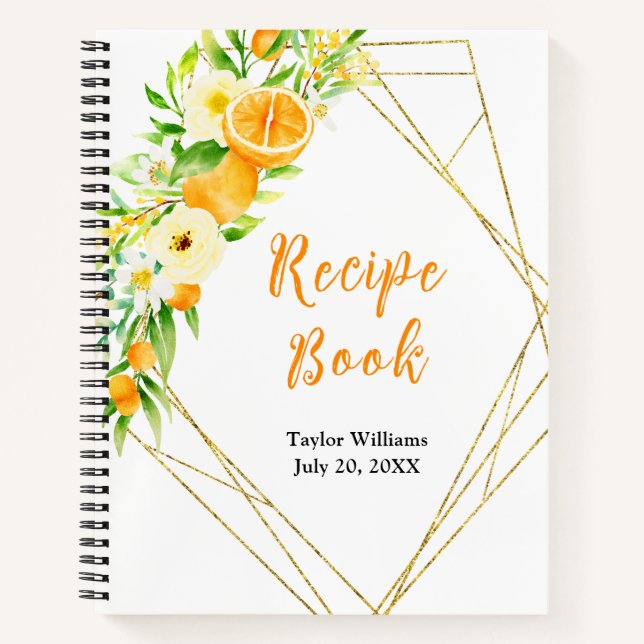 Oranges Citrus Recipe Book (Front)