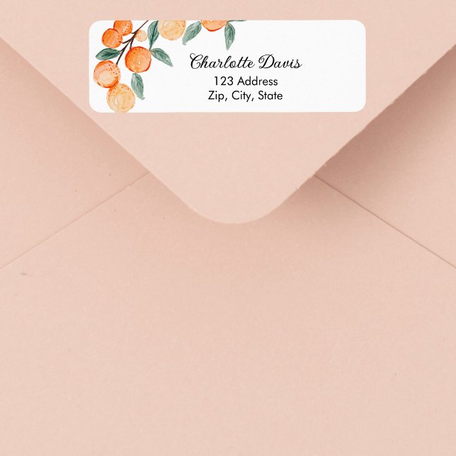 Oranges citrus script return address  (Creator Uploaded)