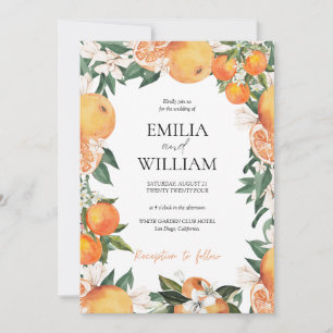 Oranges Citrus Wedding Invitation