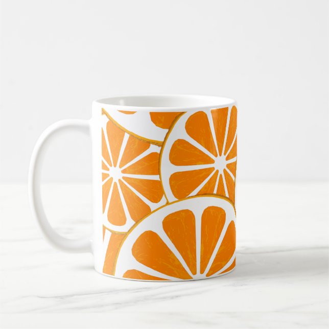 oranges. coffee mug (Left)