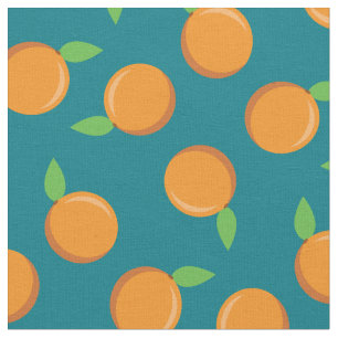 Oranges Cute Fruit Kitchen Fabric