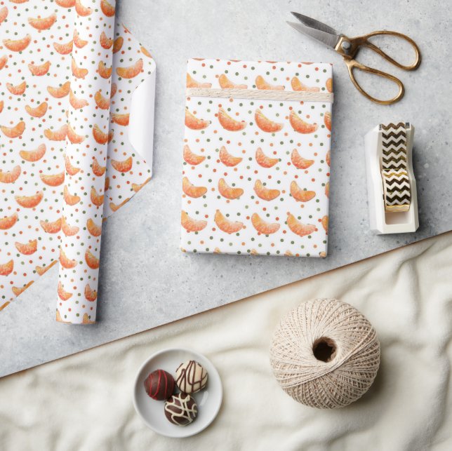 Oranges Cutie Baby Shower Wrapping Paper (Crafts)