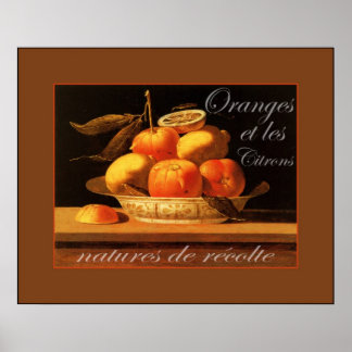 Oranges et les Citrons  ~ Vintage French Poster