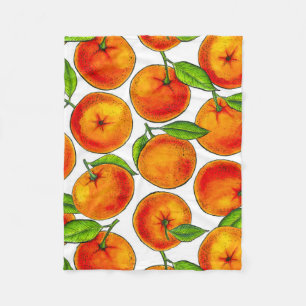 Oranges Fleece Blanket