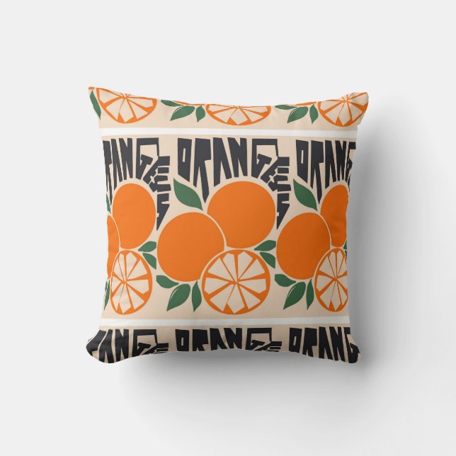 Oranges Fruit Cushion (Front)