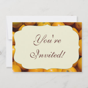 Oranges fruit Florida market orange  Invitation