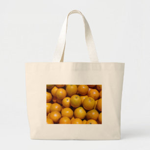 Oranges fruit Florida market orange Large Tote Bag