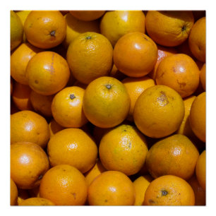 Oranges fruit Florida market orange Poster