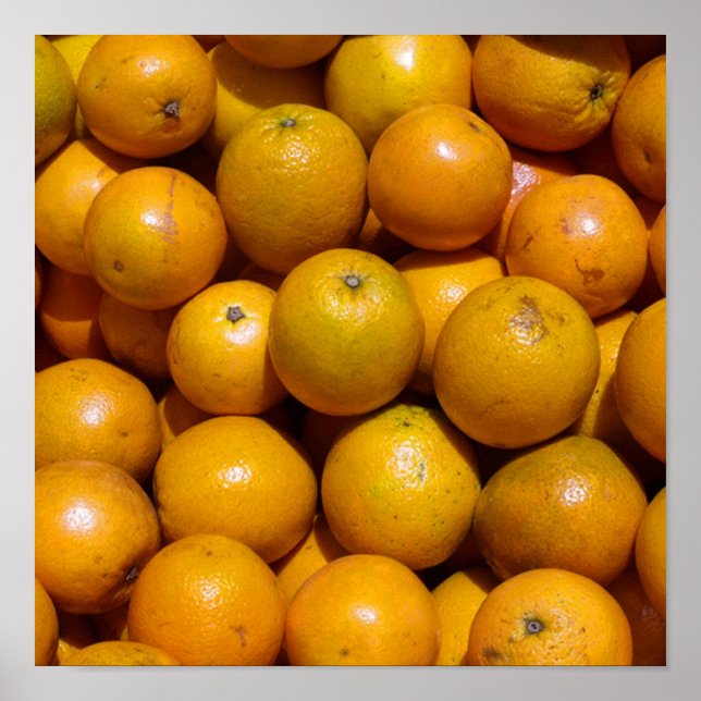Oranges fruit Florida market orange  Poster (Front)