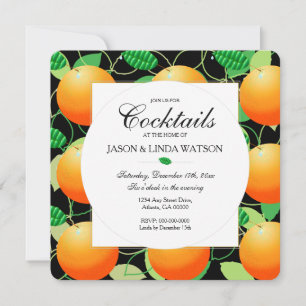 Oranges Fruit Invitation