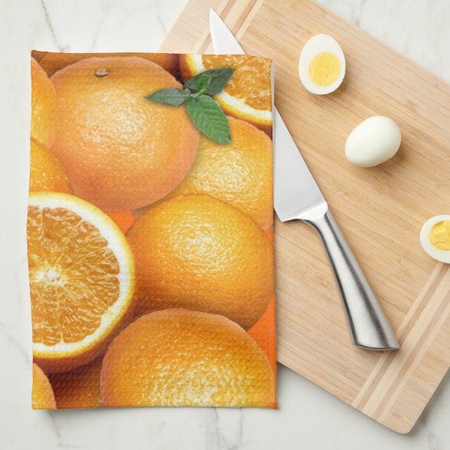 Oranges Kitchen Towel 🍊 (Quarter Fold)