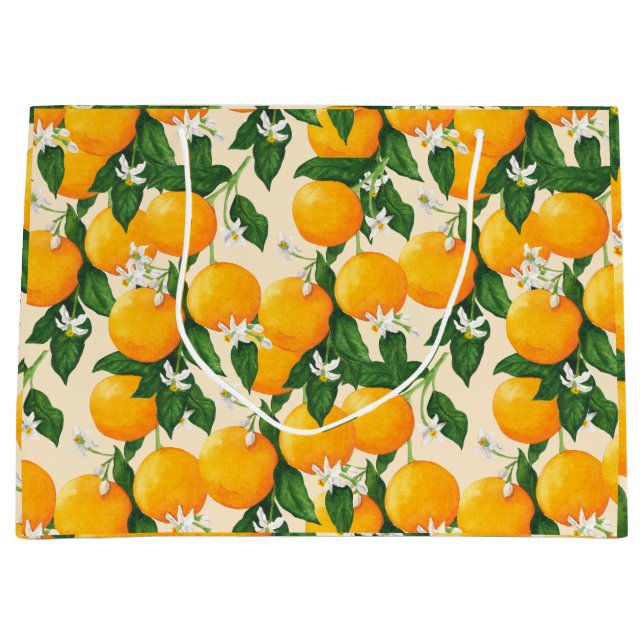 Oranges Large Gift Bag (Front)