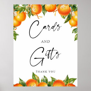 Oranges Lemon Citrus Cards and Gifts Sign