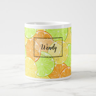 oranges lemons lime fruit citrus nature fresh large coffee mug
