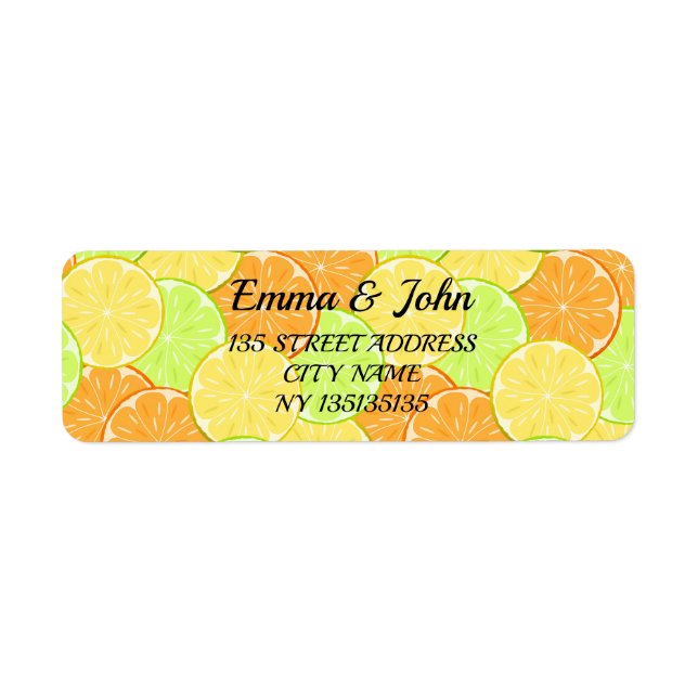 Oranges lemons lime fruit personalised (Front)