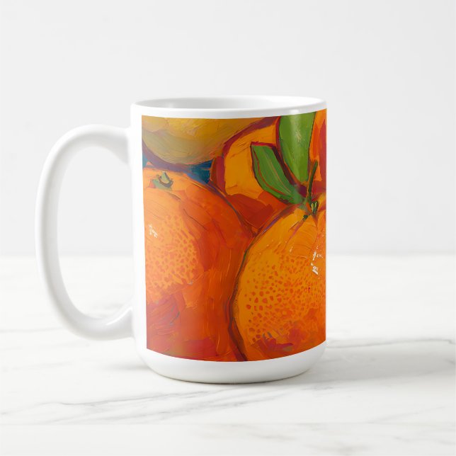Oranges Lemons Still Life Coffee Mug (Left)