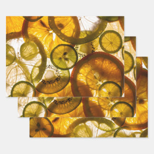 Oranges Lemons   Wrapping Paper Sheet