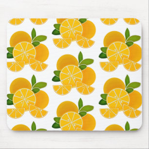 Oranges, orange slices, citrus fruit mouse mat