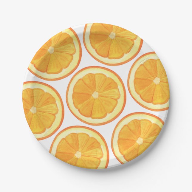 Oranges - Paper Plates (Front)