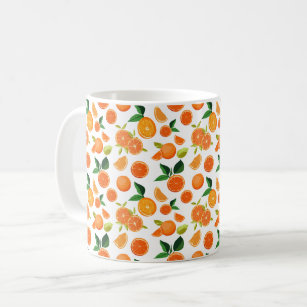 Oranges pattern coffee mug