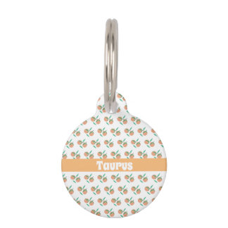 Oranges Pattern Fruit Pet Tag