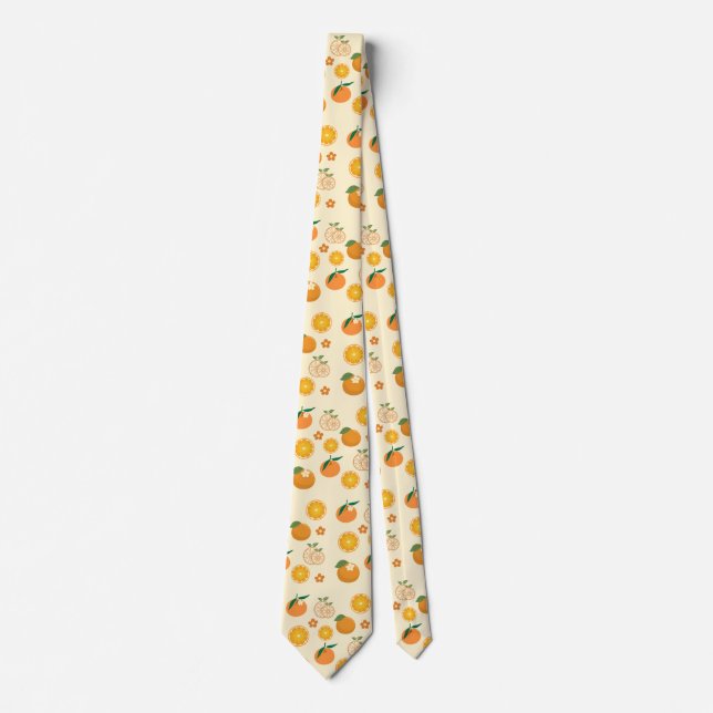  Oranges Pattern Tie (Front)