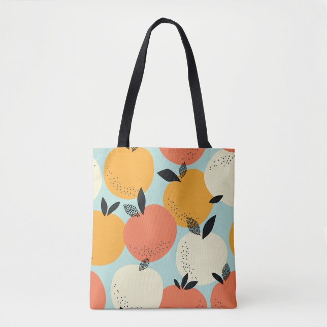 Oranges Pattern: Vibrant Seamless Design. Tote Bag (Front)