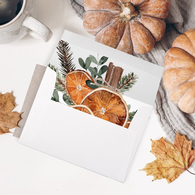 Oranges Rustic Holiday Envelope 3 (Creator Uploaded)