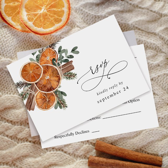 Oranges Rustic Holiday w Meal RSVP 2 (Creator Uploaded)