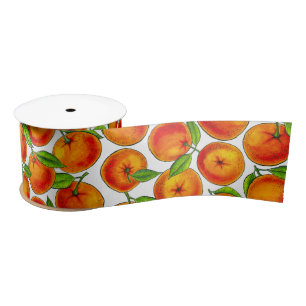 Oranges Satin Ribbon