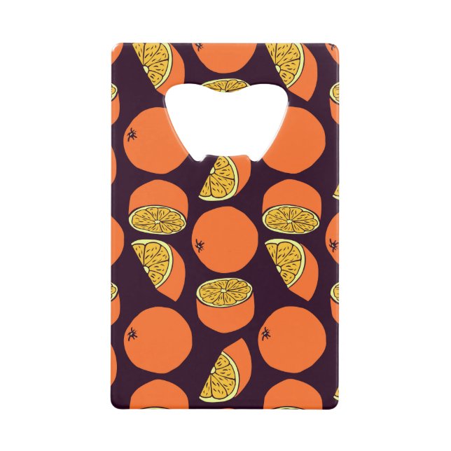 Oranges seamless pattern, vintage texture. (Front)