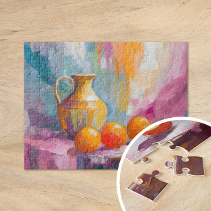 Oranges Still Life Modern Impressionist Art Jigsaw Puzzle
