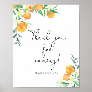 oranges \ Thank you for coming Poster