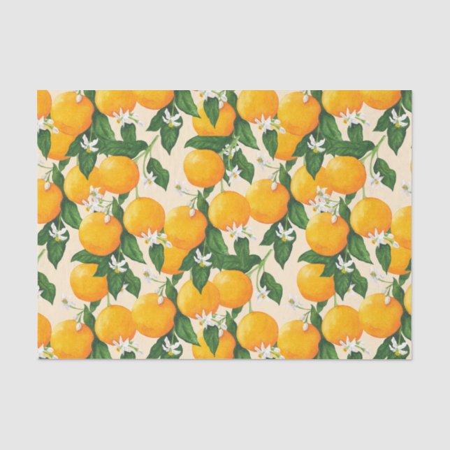 Oranges Tissue Paper (Front)