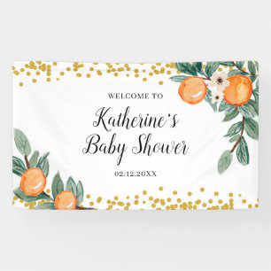 Oranges Twin Baby Shower Large Banner