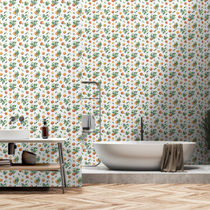 Oranges Watercolor Peel and Stick Wallpaper