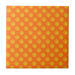 Oranges with orange background tile