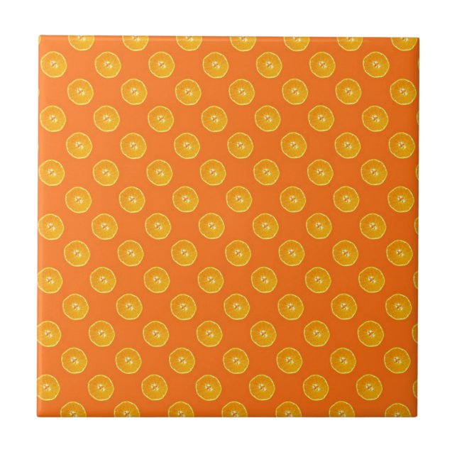 Oranges with orange background tile (Front)