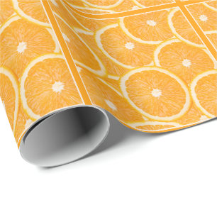 Oranges wrapping paper