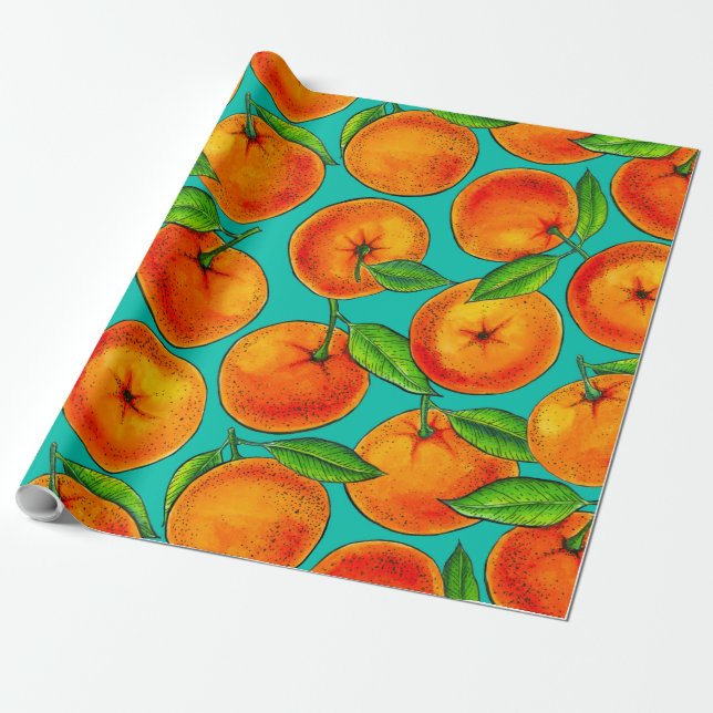 Oranges Wrapping Paper (Unrolled)