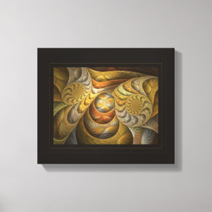 Orangesicle Swirls Canvas Print