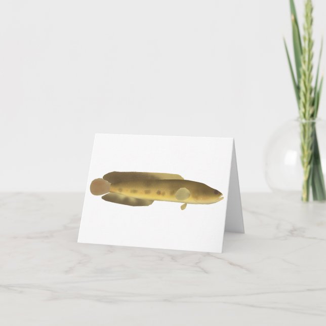 Orangespotted Snakehead Note Card (Front)