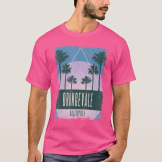 Orangevale California CA Vintage Vaporwave Retro 8 T-Shirt