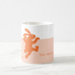 Orangish Orange Rabbit! Mug<br><div class="desc">A delightfully cute rabbit to grab your morning coffee with. This mug is one of a series of rabbit mugs available in different colours. Personalise it with your name, a message, or be a minimalist and delete the text all-together.</div>