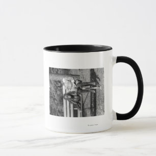 Orangutan and Boy in the National Zoo Photograph Mug