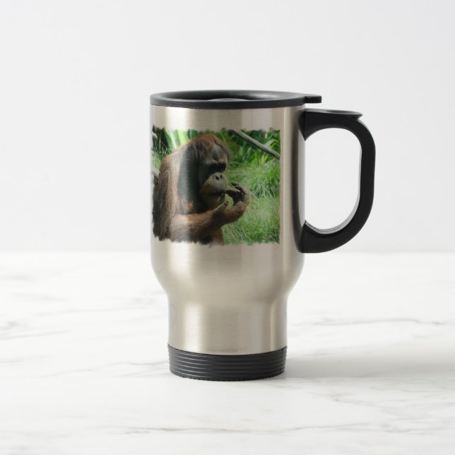 Orangutan Ape Travel Mug (Right)