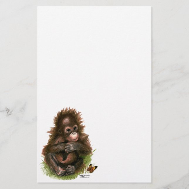 Orangutan Baby and Butterfly (Front)