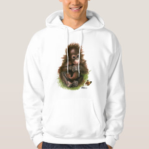 Orangutan Baby and Butterfly Hoodie