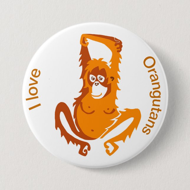 Orangutan - button (Front)