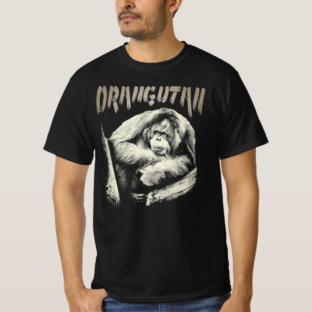 Orangutan Chilling Out. Cool Orangutan. T-Shirt (Front)